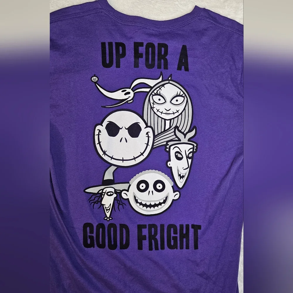 Disney The Nightmare Before Christmas "Up For A Good Fright" Graphic Tee - Picture 3 of 7